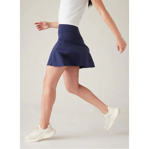 Athleta XL navy blue Ace Tennis Skort 15.5" skirt short cheer golf dance workout